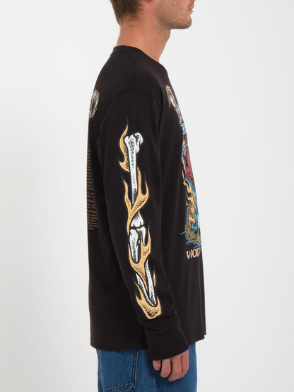 Stone Ghost T-shirt - BLACK