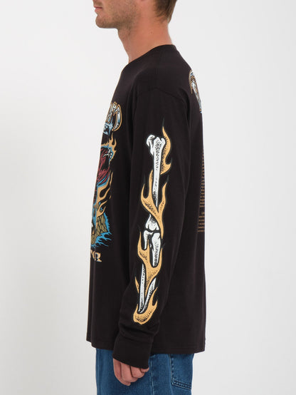 Stone Ghost T-shirt - BLACK