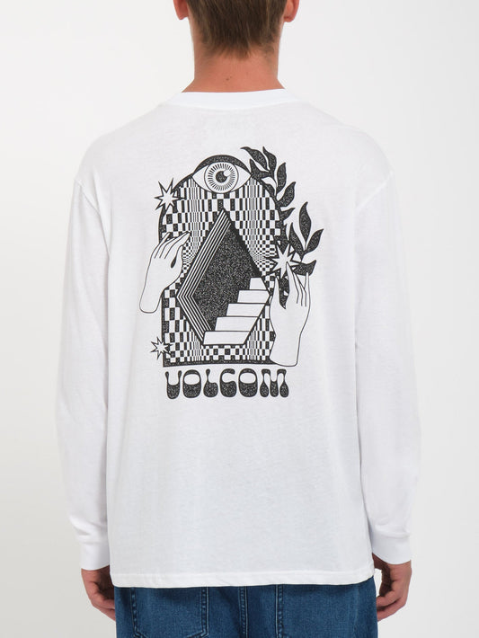 Treppen-T-Shirt - WEISS