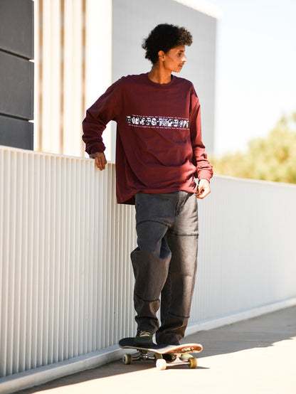 T-shirt Skate Vitals Remy - MERLOT