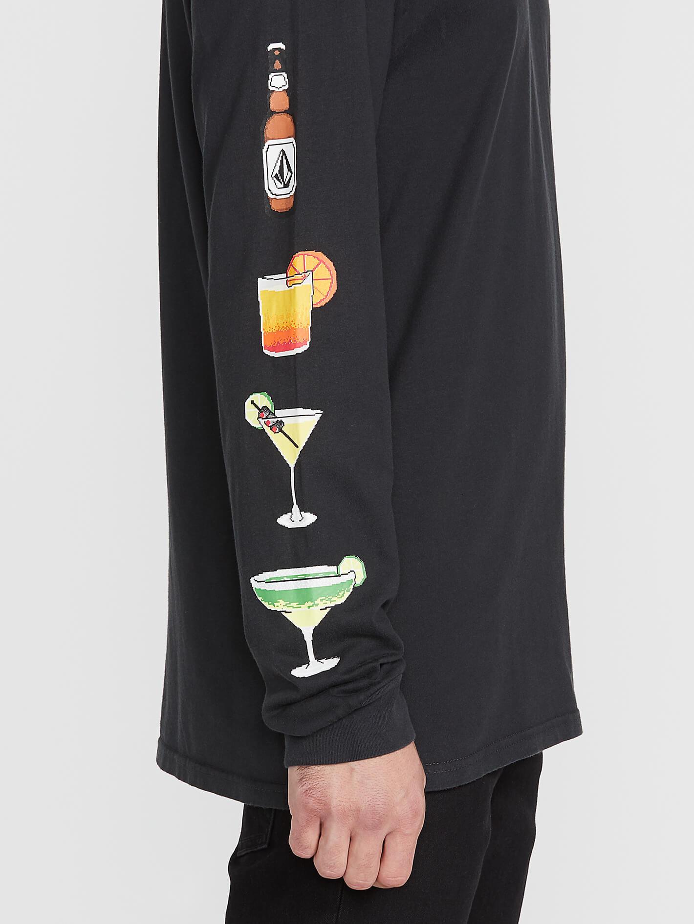New High Score T-shirt à manches logues - BLACK