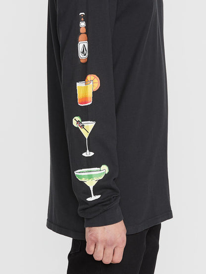 New High Score T-shirt à manches logues - BLACK