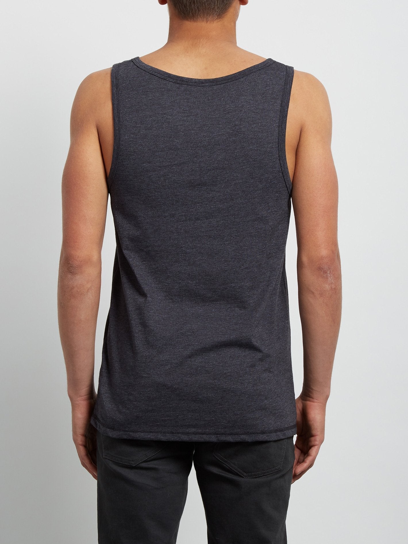 Débardeur chiné Tropical D - Heather Black