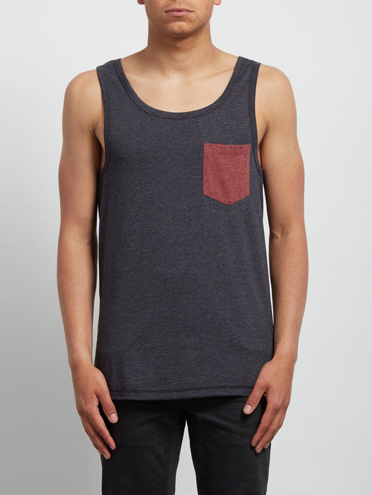 Débardeur chiné Pocket - Heather Black