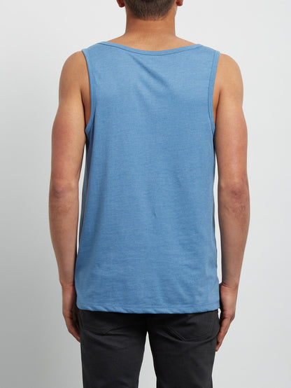 Pocket Heather Tank Top - Wrecked Indigo
