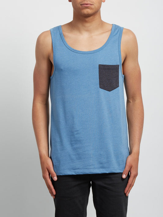 Débardeur chiné Pocket - Wrecked Indigo