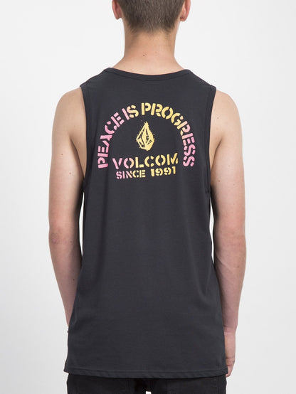 Peace Is Progress Tank Top - Schwarz