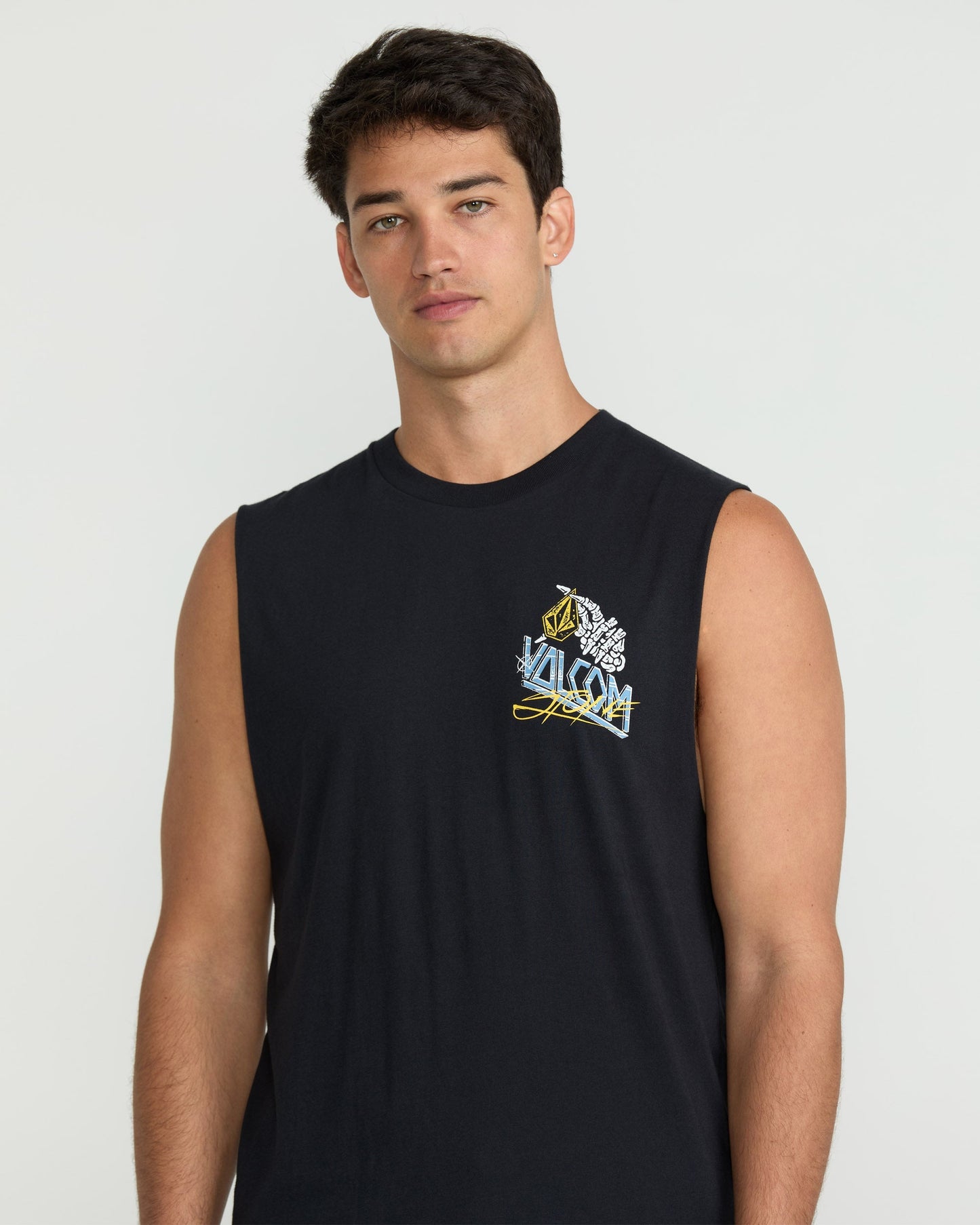 T-Shirt Dropped This Sleeveless - Antique Black