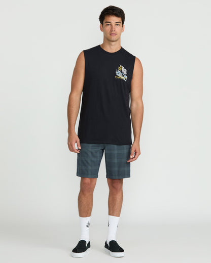 T-Shirt Dropped This Sleeveless - Antique Black