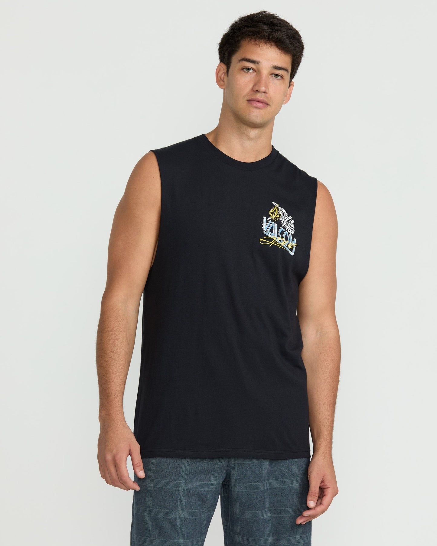 T-Shirt Dropped This Sleeveless - Antique Black