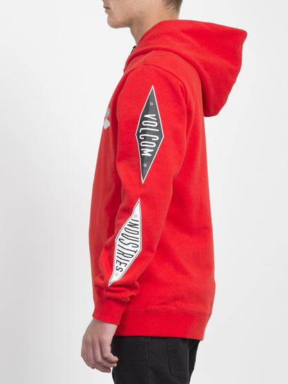 VI Hoodie - Leuchtendes Rot