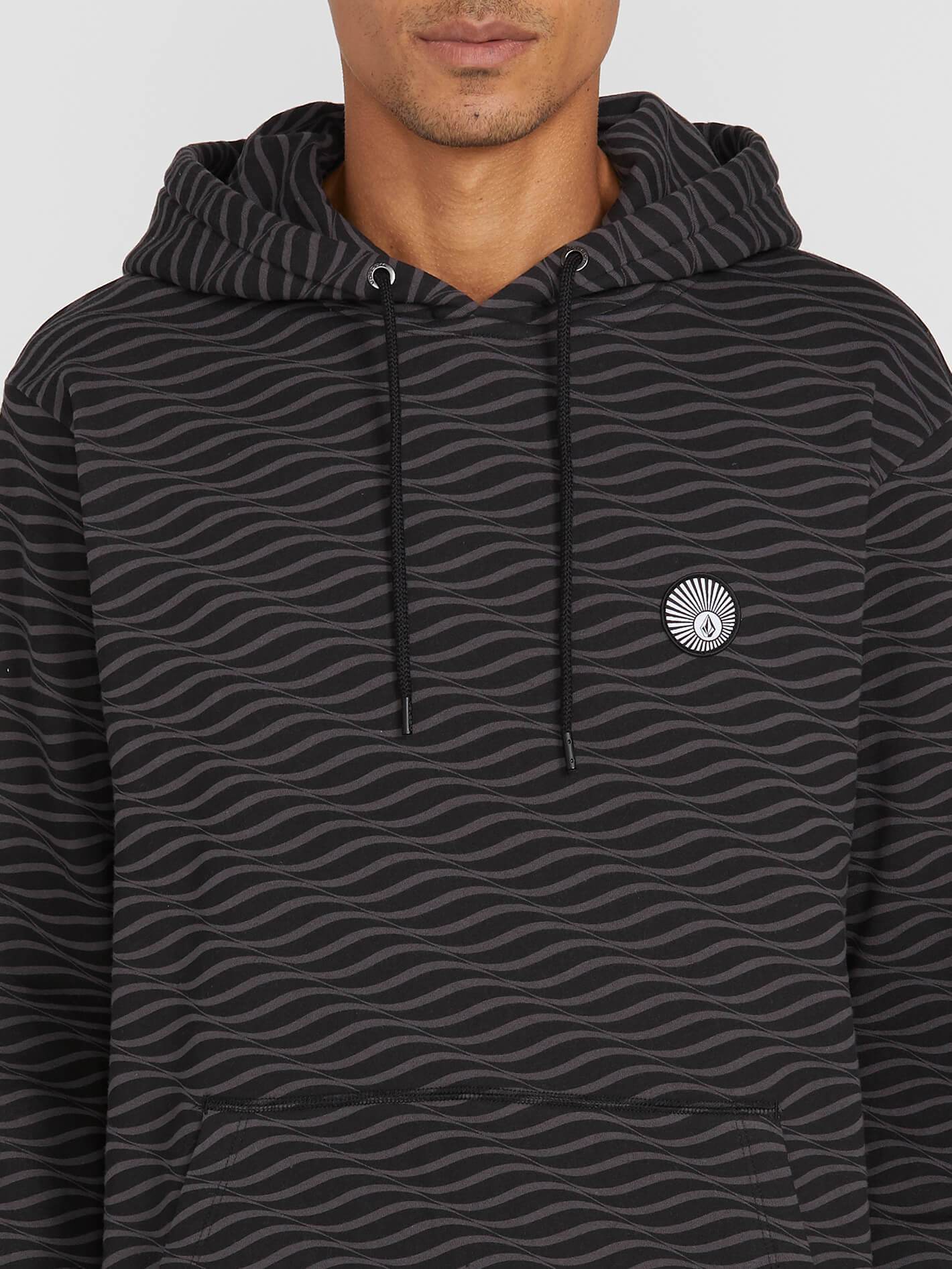 Sweat à capuche Levstone Vibes - BLACK