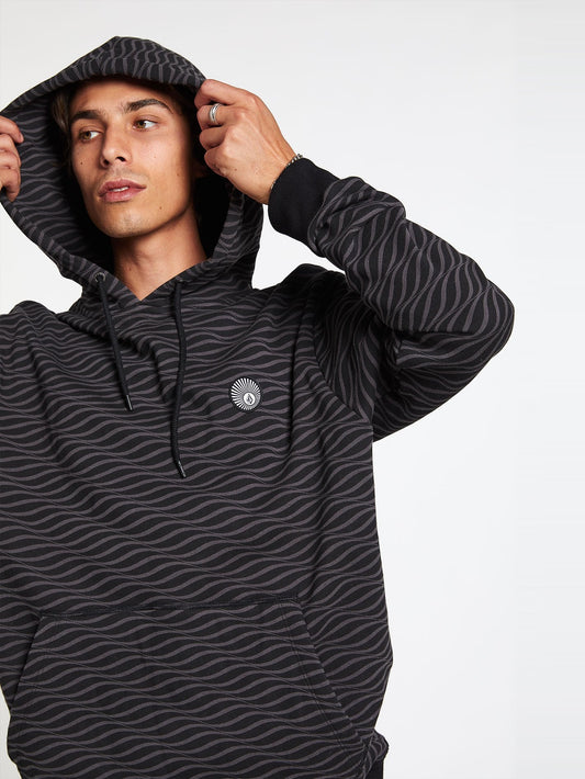 Sweat à capuche Levstone Vibes - BLACK