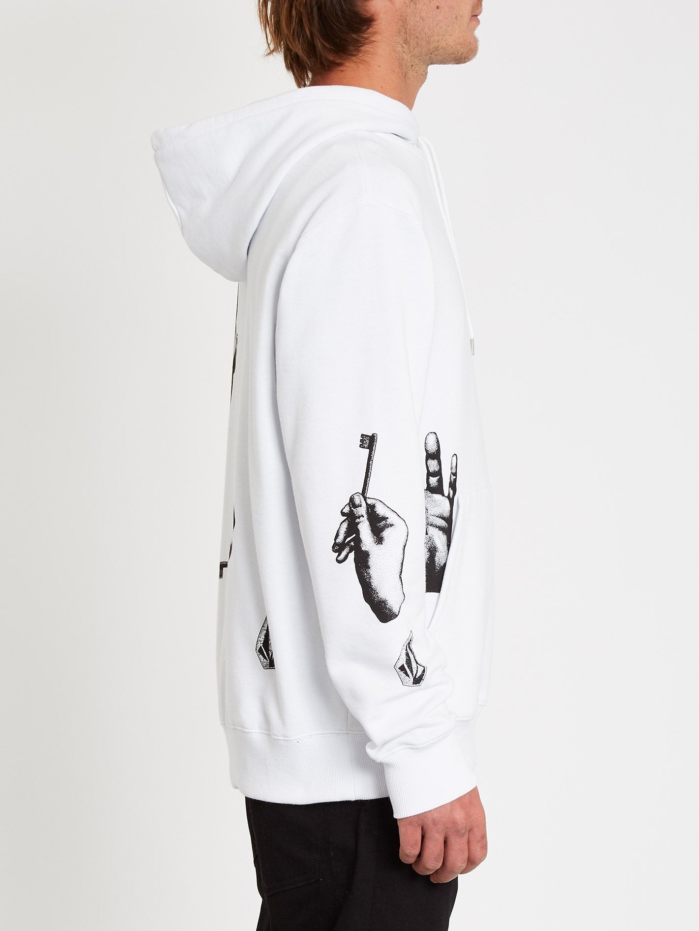 Sweat à capuche Carlo Vivary - White