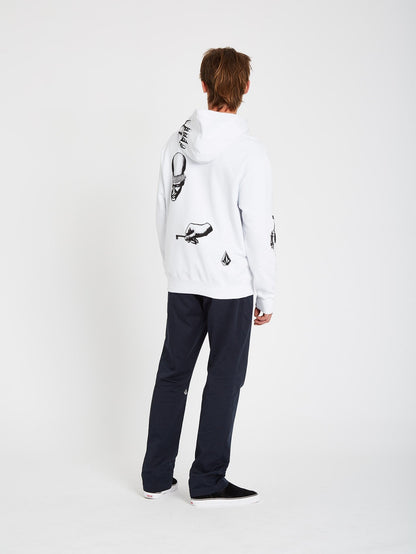 Sweat à capuche Carlo Vivary - White
