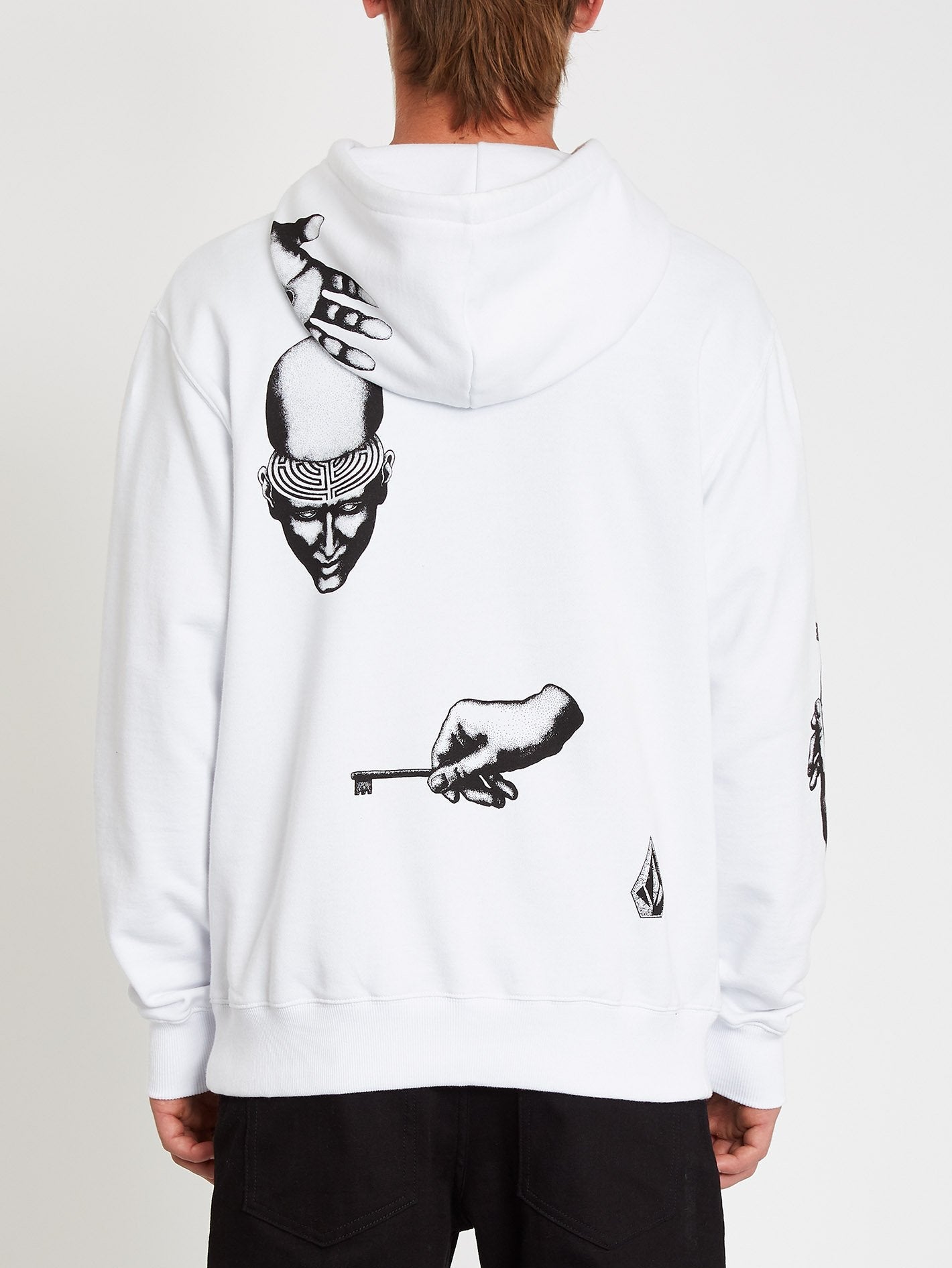 Sweat à capuche Carlo Vivary - White