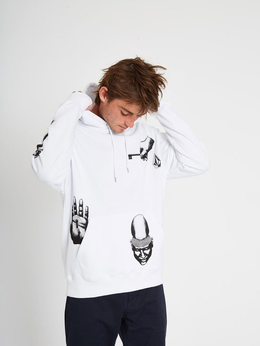 Sweat à capuche Carlo Vivary - White