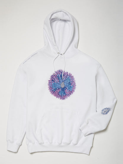 Coral Morph Hoodie - Weiß