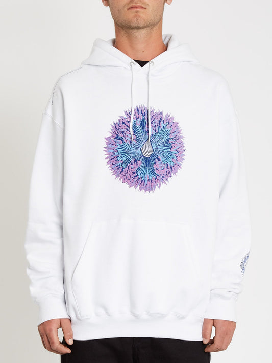 Sweat à capuche Coral Morph - White