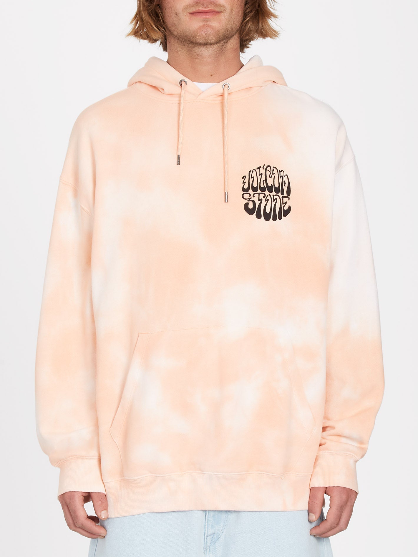 Sweat à capuche Trippin Dye - PEACH BUD