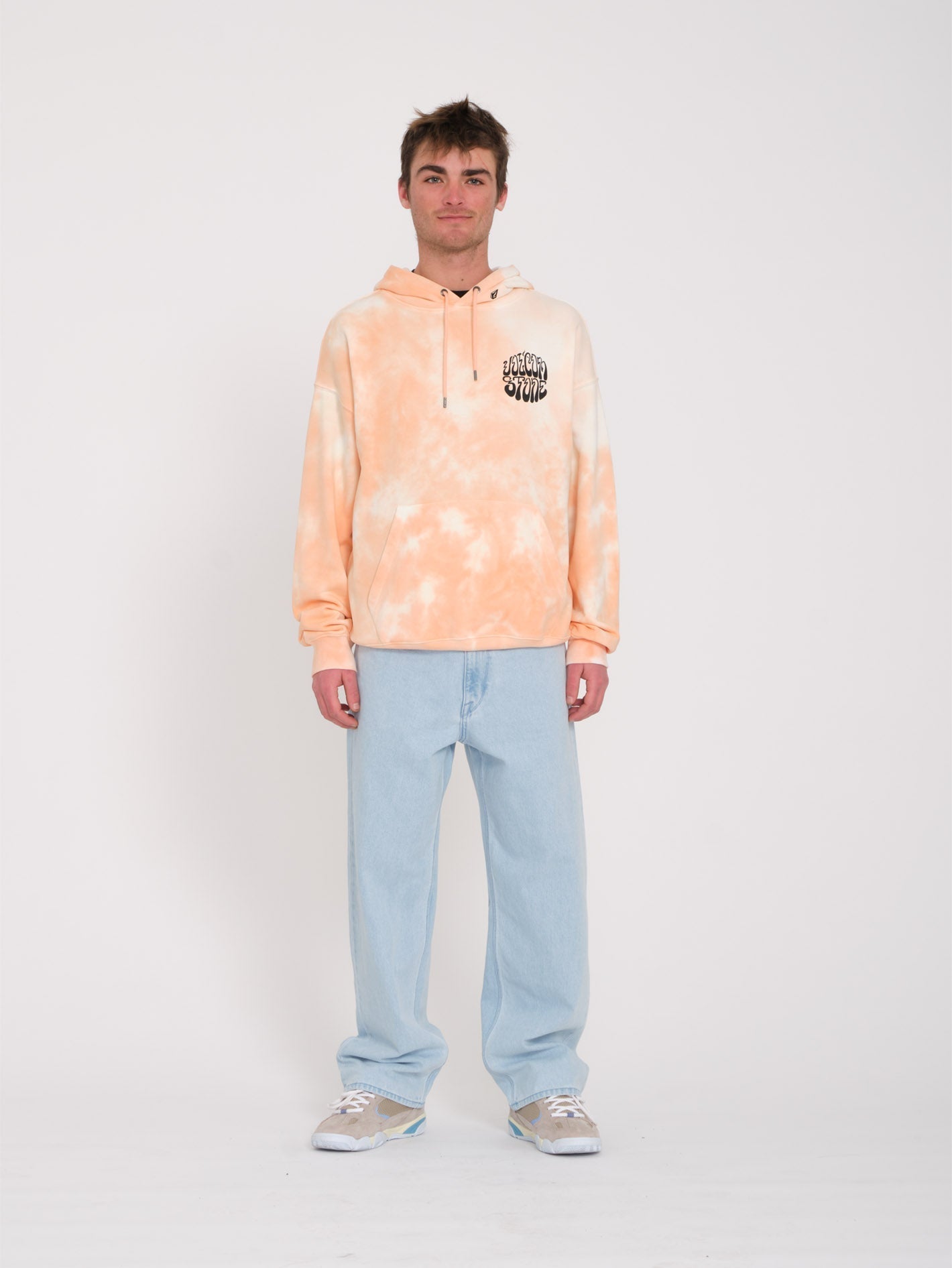 Sweat à capuche Trippin Dye - PEACH BUD