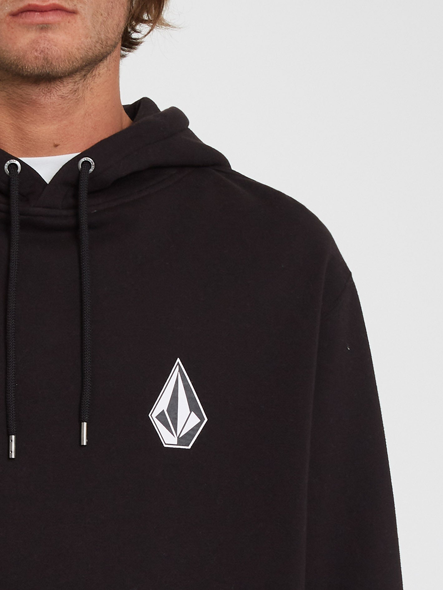 Iconic Stone Hoodie – SCHWARZ