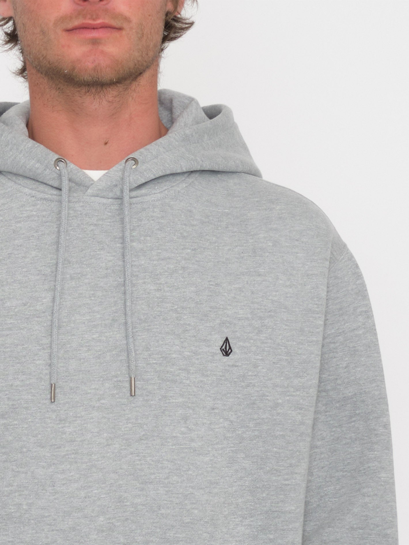Sweat à capuche Single Stone - HEATHER GREY