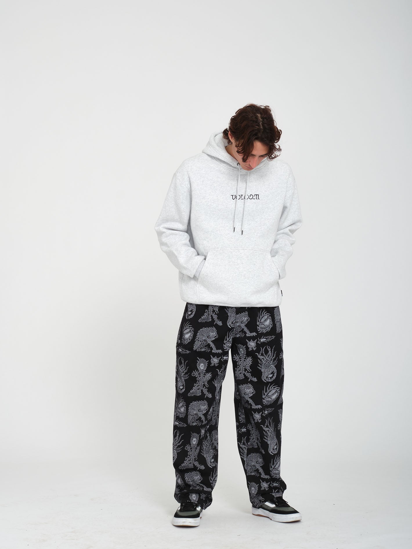 Sweat à capuche Gothstone - BONE HEATHER