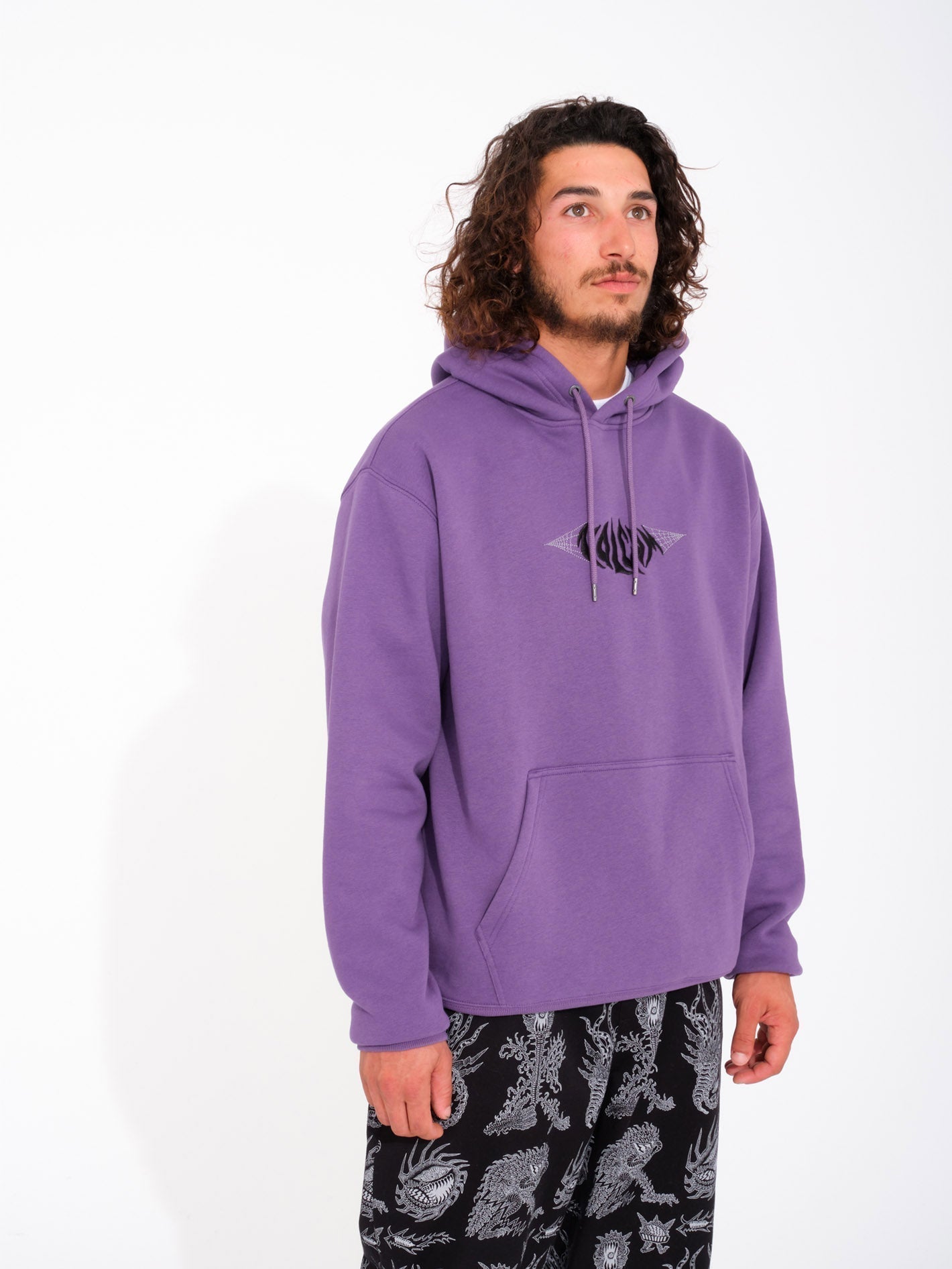 Gothstone Hoodie - DUNKELLILA
