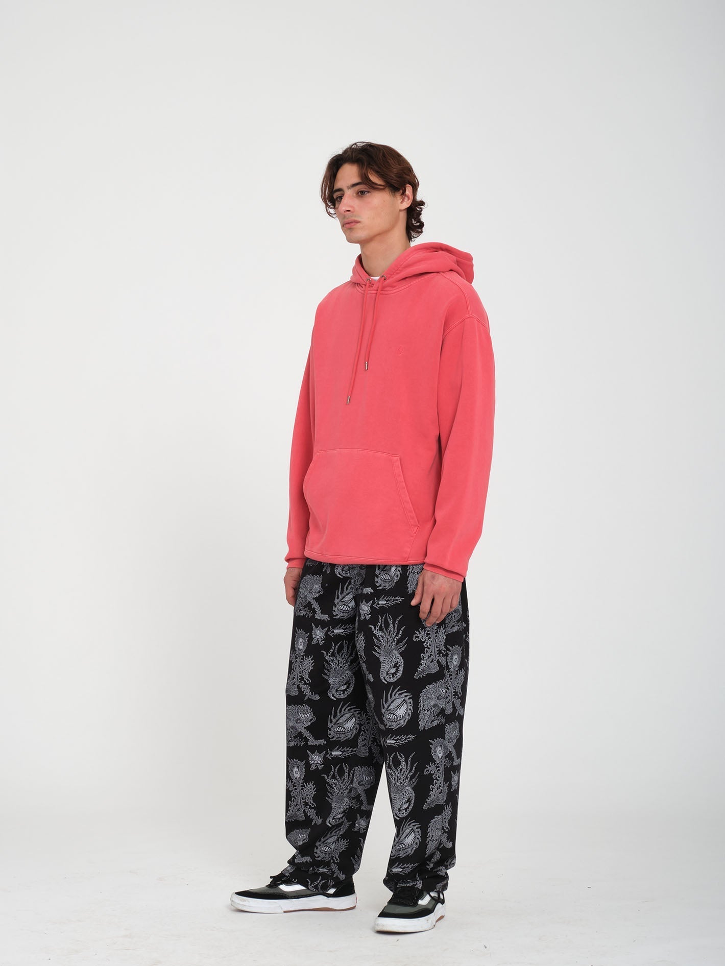 Single Stone Hoodie - GEWASCHENES RUBIN