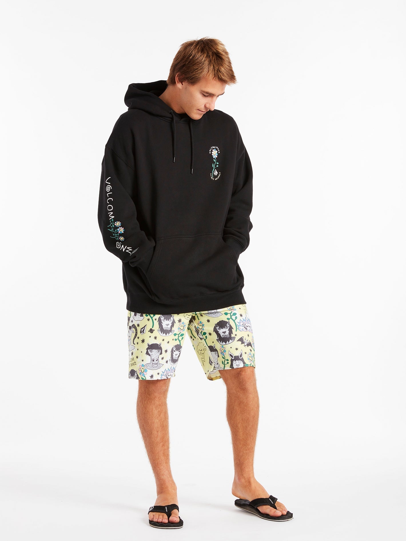 Sweat à capuche Surf Vitals Ozzy Wrong - BLACK