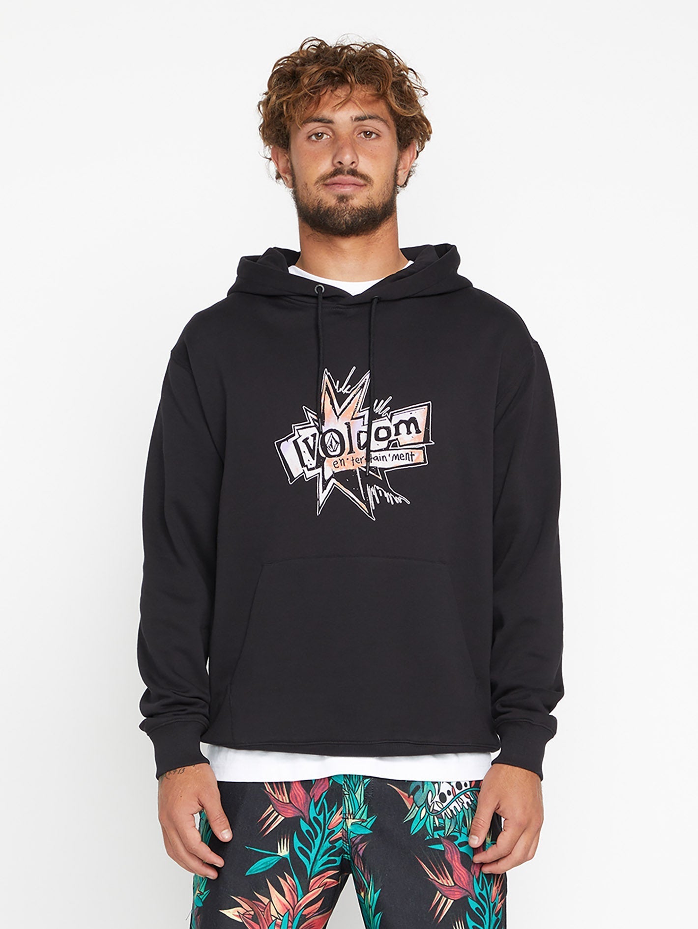 Sweat à capuche V Ent Pepper - BLACK