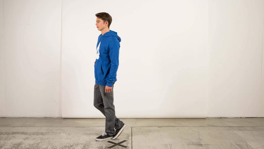 Sweatshirt A Capuche Supply Stone - True Blue