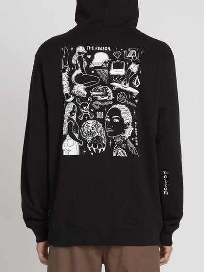 Sweat à capuche Mike Giant - Black