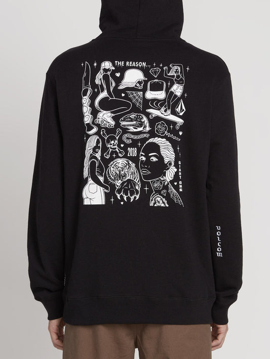 Sweat à capuche Mike Giant - Black