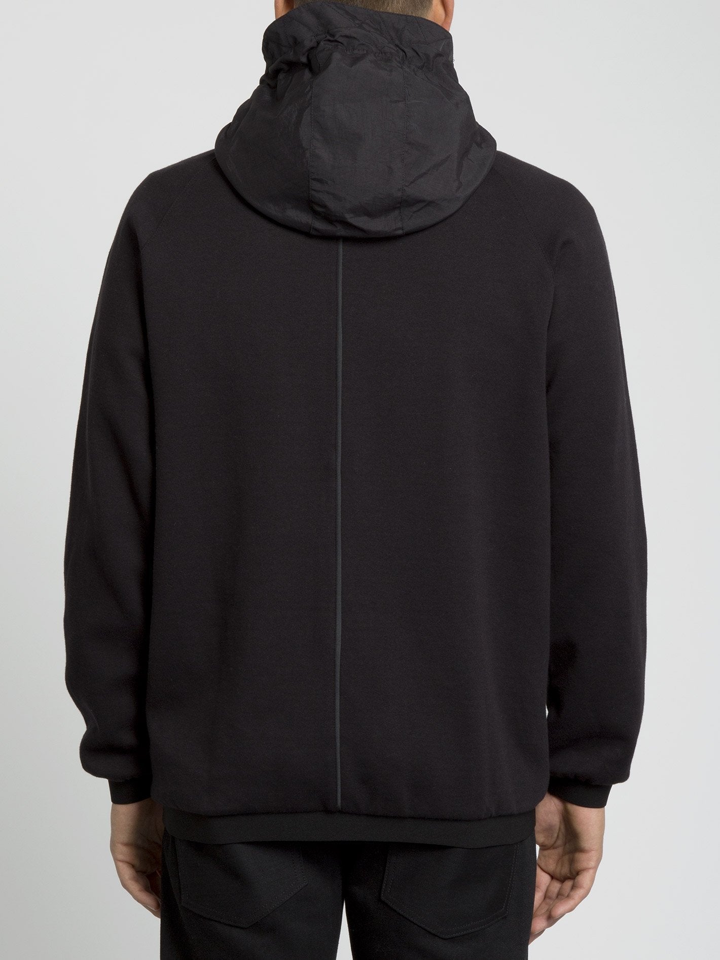 Half Zip Tech Hoodie - Black