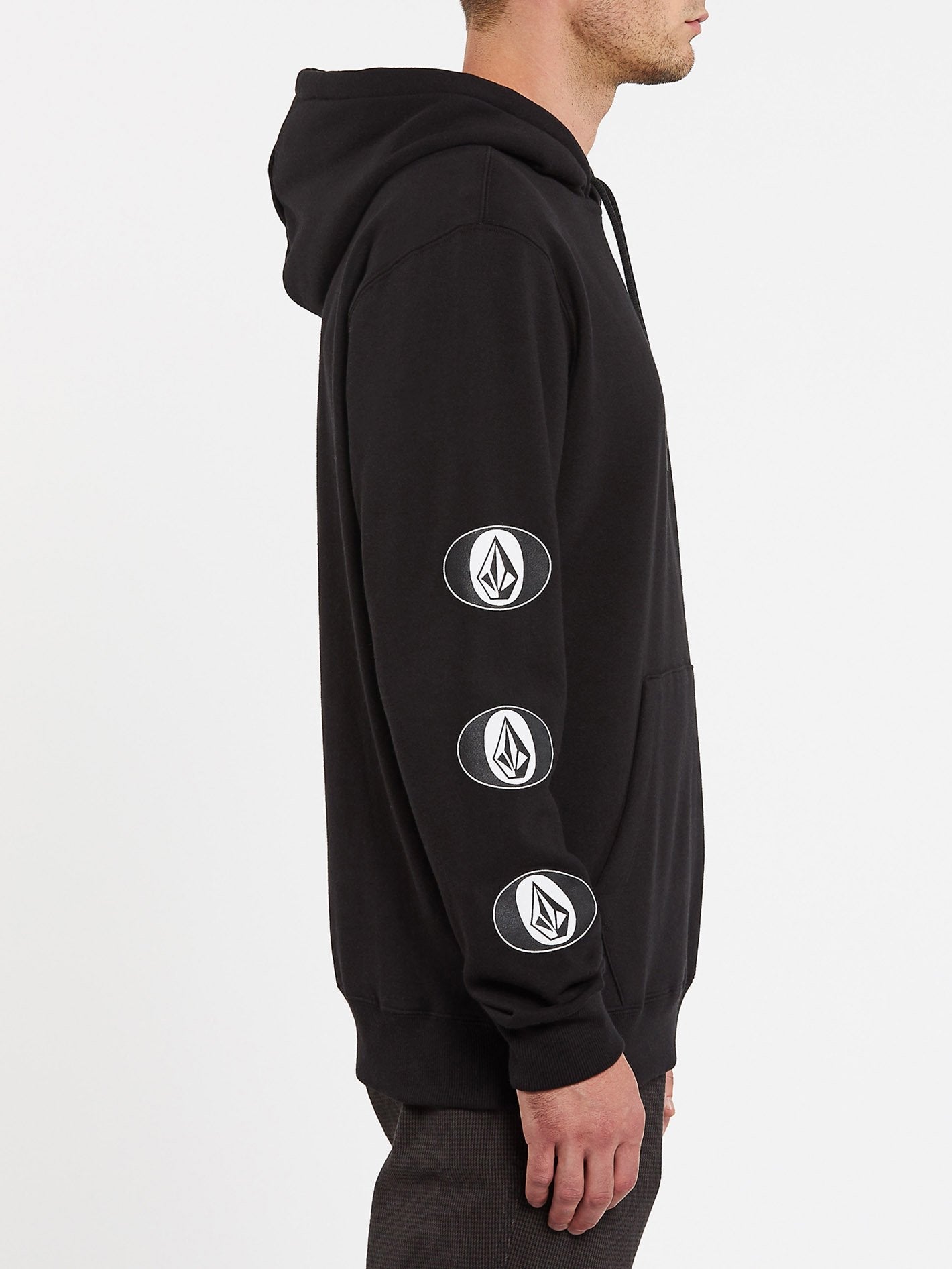 Sweat à capuche Stone Stack - BLACK