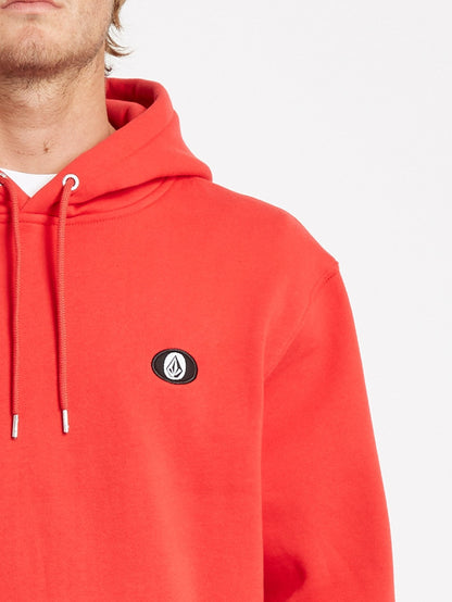 Single Stone Hoodie - FEURIG ROT