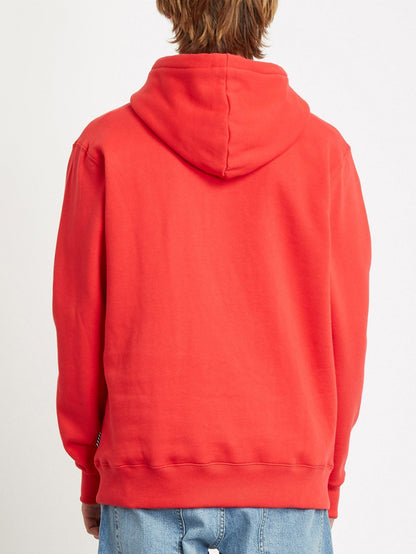 Single Stone Hoodie - FEURIG ROT