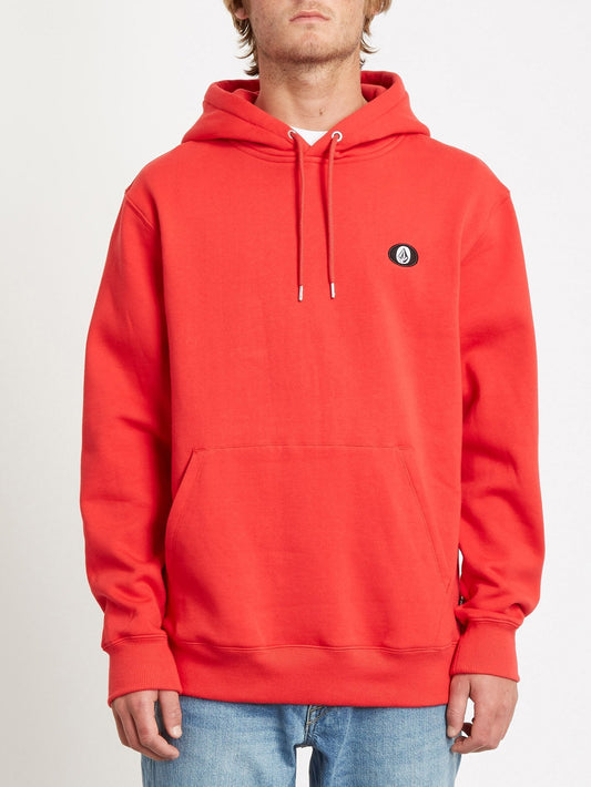 Single Stone Hoodie - FEURIG ROT