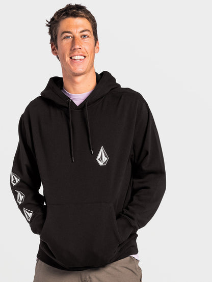 Sweat à capuche Iconic Stone - BLACK