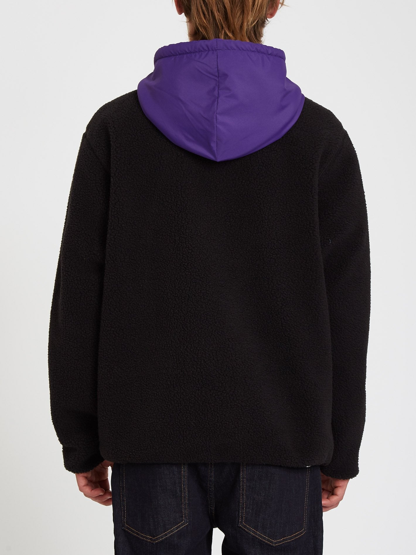 Sweat à Capuche Iso91 en sherpa - BLACK