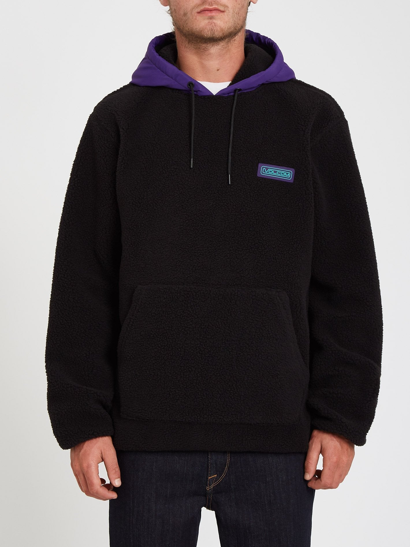 Sweat à Capuche Iso91 en sherpa - BLACK