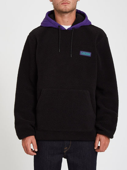 Sweat à Capuche Iso91 en sherpa - BLACK