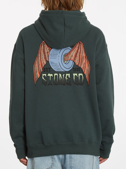 Hell Wheel Hoodie - ZEDERNGRÜN