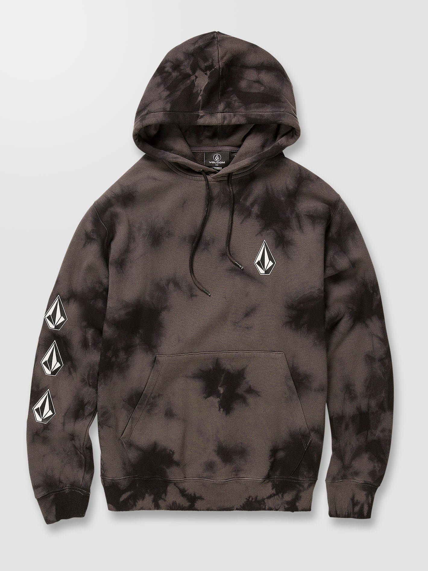 Sweat à capuche Iconic Stone Plus - BLACK