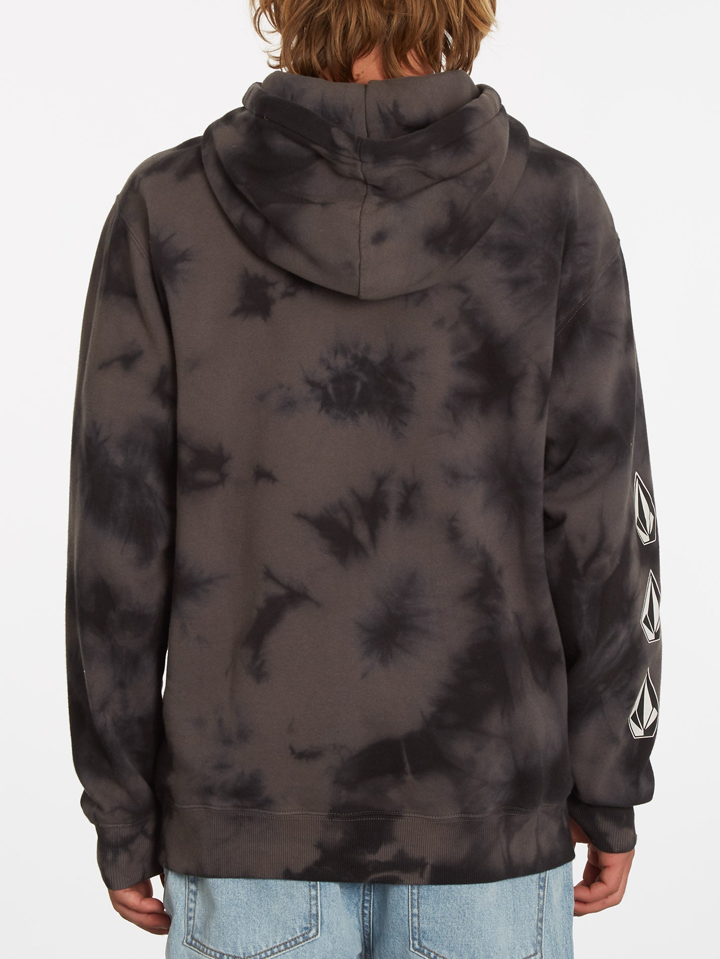 Sweat à capuche Iconic Stone Plus - BLACK