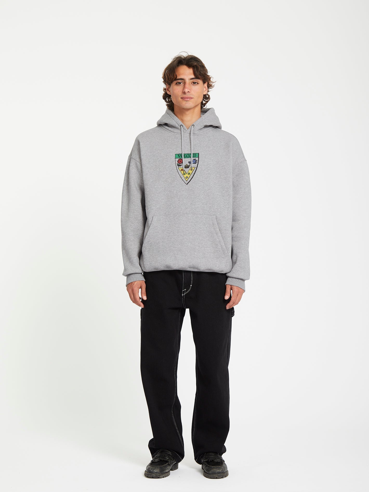 Sweat à capuche Fergadelic - HEATHER GREY