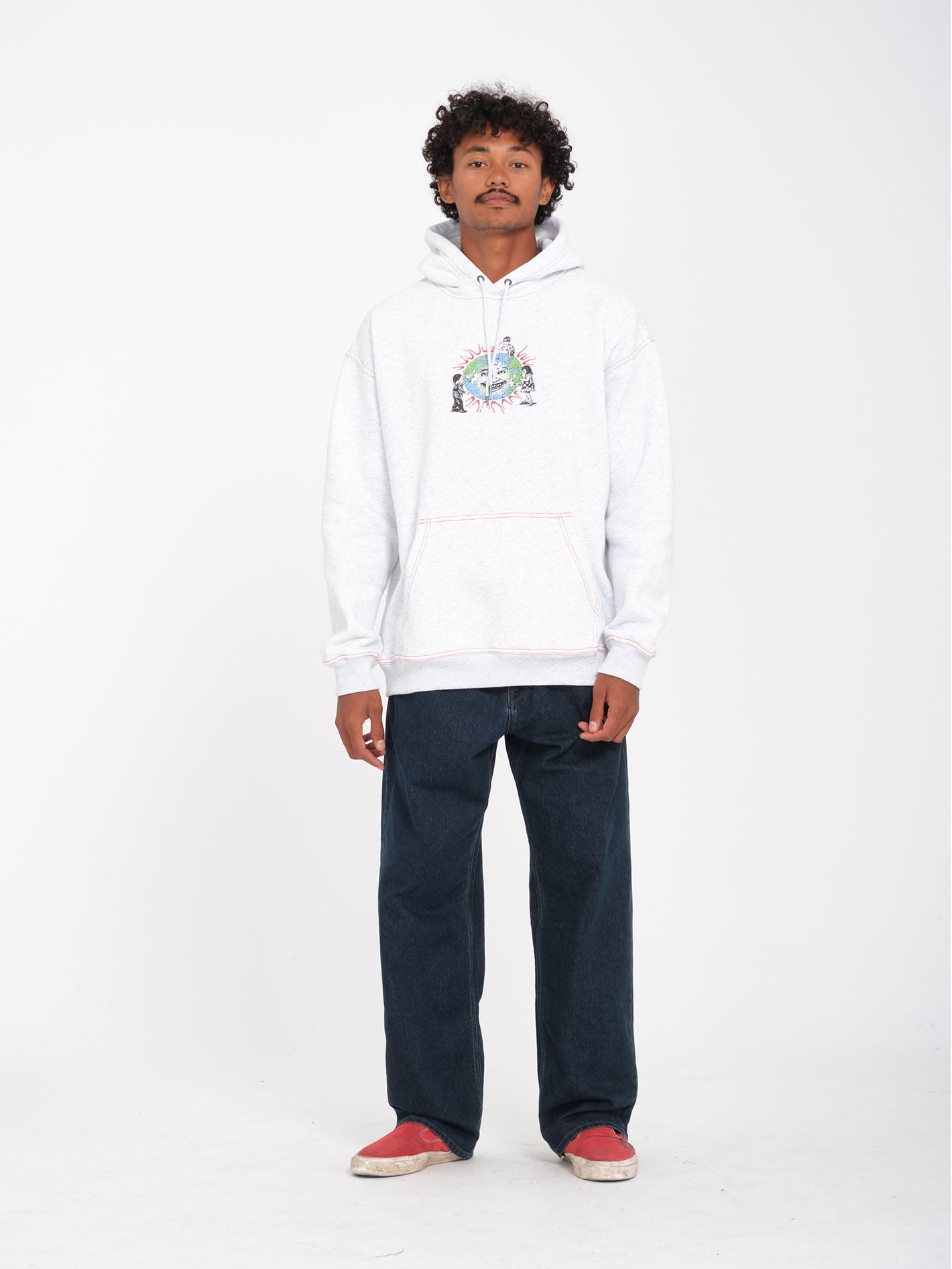 Keutchi 1 hoodie - BONE HEATHER