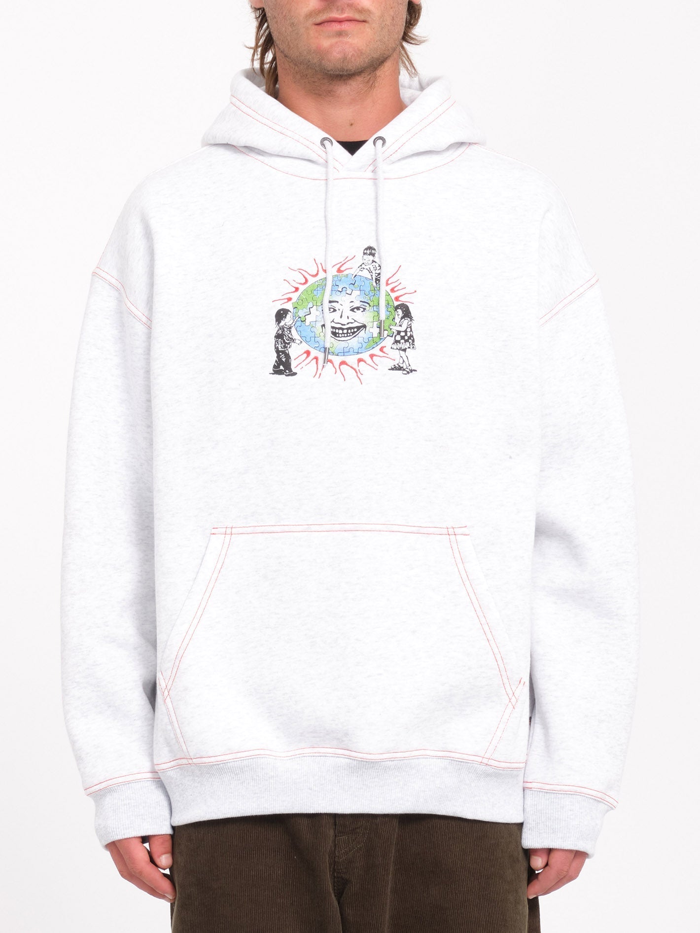 Keutchi 1 hoodie - BONE HEATHER